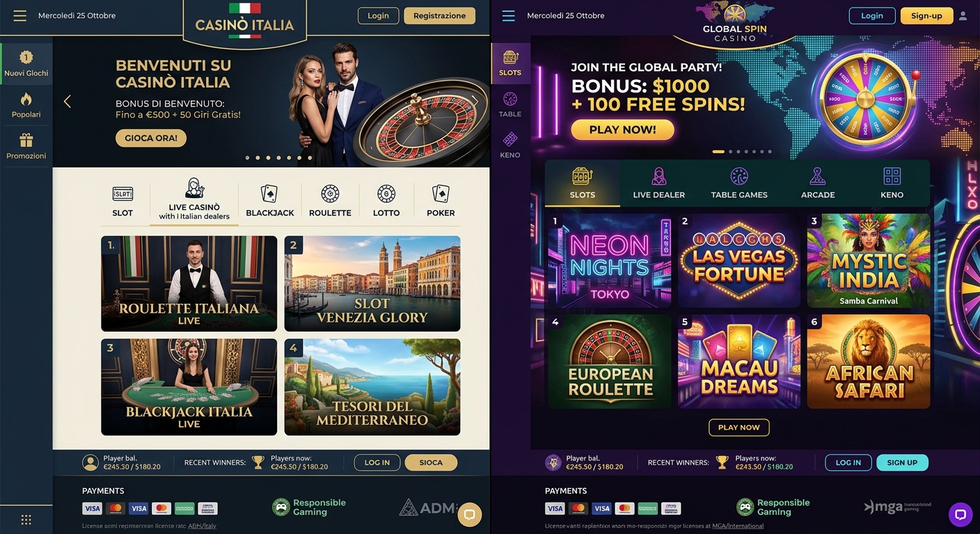 Differenze tra casinò online italiani e stranieri - lista casino stranieri